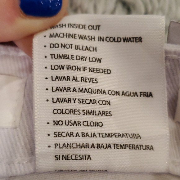 White distressed Kancan jeans size 28 - Picture 4 of 10